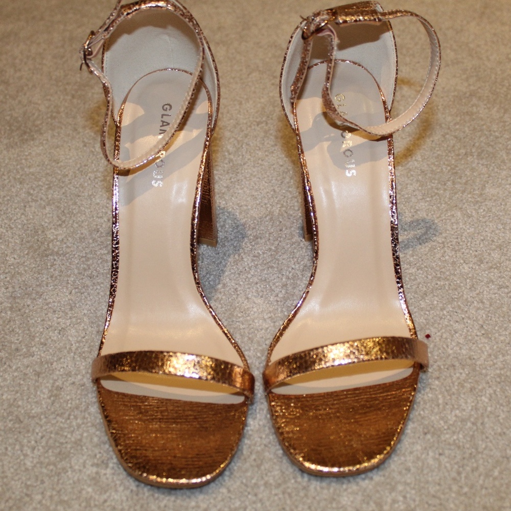 Glamorous Rose Gold High Heels